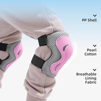 Plusieurs couleurs Six pièces Ensemble de protection pour enfants et adultes Skateboard Cycling Roller Skating Outdoor Sports Protective Gear