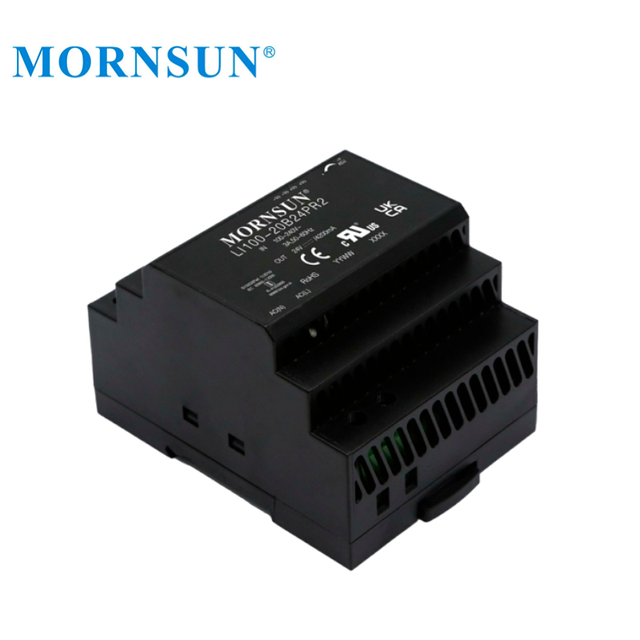 Mornsun Single Output Industrial Din Rail 100W 5V 12V 15V 24V 27V 36V 48V 54V Power Supply Certificated AC DC Power Supplies MW
