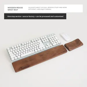 Puselife đen óc chó rắn gỗ cơ khí bàn phím Palm phần còn lại cổ tay hỗ trợ nâng cao Trung Quốc - Product Image 4