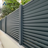 Conception moderne personnalisée Acier inoxydable Aluminium Poudre Enduit Résistant à la rouille Villa Piscine extérieure Clôture Soudée Verticale noire