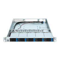 Personalizzabile 1U ATX Rack Server Chassis con 10 Hard Disk Bays acciaio & lega di alluminio porte anteriori USB con ventilatore