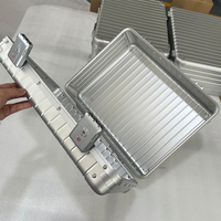 Boîte de transport portable en aluminium personnalisée, étanche, pour extérieur, présentoir, boîte à outils antichoc avec logo personnalisable