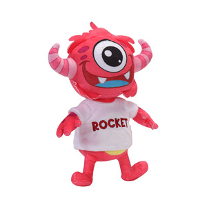Produttore OEM/ODM di Bambole Morbide Personalizzate, Mostro Rosa Imbottito con Motivi Stampati, Peluche Mostro - Product Image 1