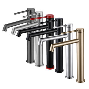 Single Handle Basin Faucet Deck Mounted Ceramic Valve Core Brass Finish For Bathroom Sink - Product Image 3