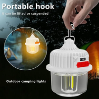 Lanterne de camping portable à charge solaire, étanche IP65, lumière LED pour tente avec blanc chaud/blanc froid pour utilisation en jardin, 500 000 heures