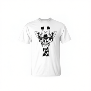 Camiseta Casual de Verano para Amantes de los Animales con Gráfico de Jirafa para Promociones - Product Image 2