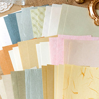 Kit de scrapbooking floral pastel, papier pour journal créatif multi-styles, étiquettes florales légèrement rétro, notes adhésives DIY