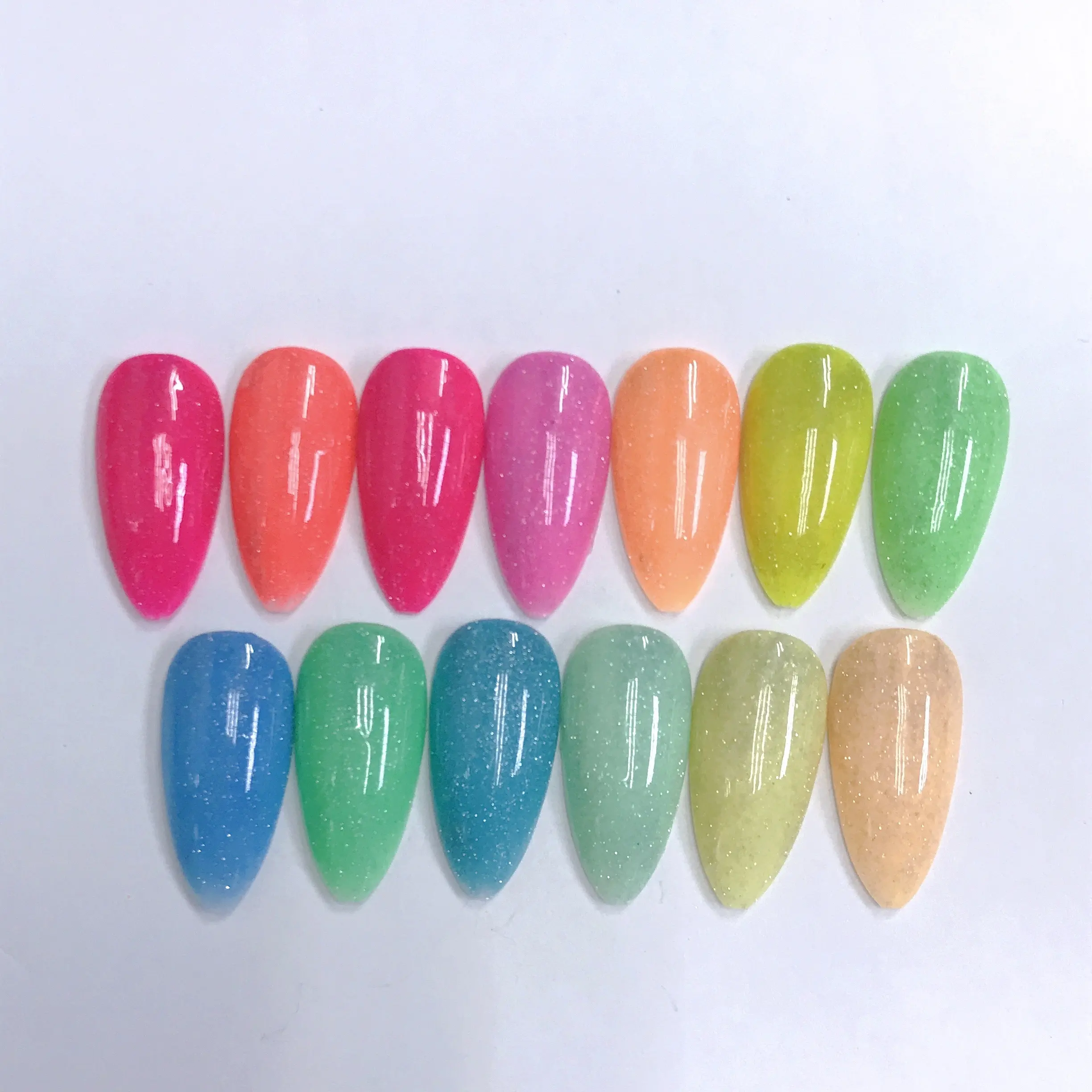 Custom logo 1 kg candy disco gel nail summer reflective gel polish neon 38 colors private label OEM nail gel manicure design