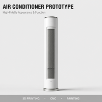 Fournisseur de prototypes d'enclos AC en plastique, service de conception industrielle, prototypage rapide, développement de produits