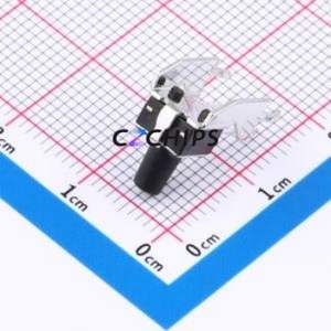 GT-TC102A-H090-L1 Tactile Switch Through hole,6.1x6.1mm Switch Single Pole Single Throw Round Button 1.6N Right Angle Insert - Product Image 2
