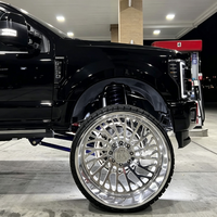 Jantes en alliage forgé sur mesure 20-26 pouces, 1 pièce, entièrement polies, à profil profond, pour Ford F250 Chevrolet Silverado GMC Sierra Pickup