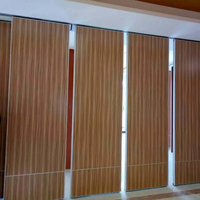 Cloison acoustique pliante pour salle de banquet, cloison de séparation en bois, cloison coulissante mobile, cloisons amovibles