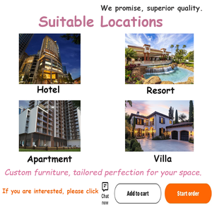 ชุดเฟอร์นิเจอร์ห้องนอนโรงแรมแบบทันสมัยกำหนดเองได้รับการจัดอันดับ5ดาวสำหรับโรงแรมไฮแอตต์รีเจนซี่วัสดุไม้สำหรับอพาร์ทเมนต์และวิลล่า - Product Image 2