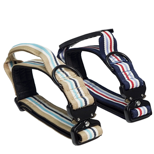 Striped Tactical <b>Dog</b> <b>Collar</b>, Adjustable Nylon Padded Pet <b>Collar</b> with Heavy Duty Metal Buckle for Medium <b>Large</b> <b>Dogs</b> - Product Image 3