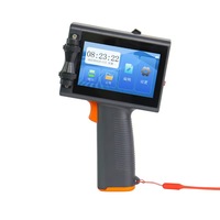 Impresora de Inyección de Tinta Eléctrica Portátil de 12.7 mm de Altura de Impresión, 600 DPI, Pantalla Táctil, Máquina de Codificación por Lotes con Código QR para Embalajes de Plástico y Cartones
