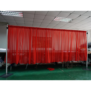 Soporte portátil modular de tubos y cortinas para telón de fondo de stand de exhibición de instalación rápida - Product Image 1