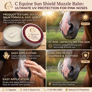 Protector Premium para Mascotas, Crema Solar para <span class=keywords><strong>Piel</strong></span> Sensible 100g, Bálsamo para Bozales Equinos, Alivio para Quemaduras Solares, Seguro para Lamer, Marca Privada - Product Image 2
