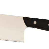 Couteaux à bas prix en acier inoxydable, couteau de cuisine avec manche en bois noir, couteau à trancher pour le bœuf, le poisson ou les légumes