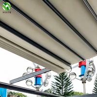 Système de toit rétractable motorisé en aluminium pour pergola, abri de terrasse extérieur, idéal pour les projets sur site aux Philippines