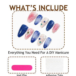 10 <span class=keywords><strong>Uñas</strong></span> <span class=keywords><strong>Postizas</strong></span> Almendradas Brillantes con Diseño <span class=keywords><strong>de</strong></span> Burbujas Oceánicas <span class=keywords><strong>de</strong></span> Verano, Adornadas con Estrellas, Cuentas y Gemas, <span class=keywords><strong>Uñas</strong></span> Decoradas con Ondas y Remolinos, <span class=keywords><strong>Uñas</strong></span> <span class=keywords><strong>Postizas</strong></span> con Pedrería - Product Image 6