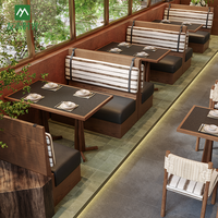 Canapés et tables en bois de style chinois personnalisés, de luxe et modernes, pour hôtels, restaurants et cafés.