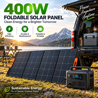Panneau Solaire Pliable Hors Réseau 400W Portable Monocristallin ETFE 23% Efficacité Chargeur MC4 pour Camping-Car Station d'Énergie OEM