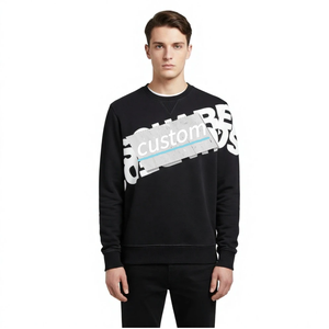 Maglione Classico in Cotone da <span class=keywords><strong>Uomo</strong></span> con Lettere Stampate, Moda Europea e Americana, Primavera Autunno, <span class=keywords><strong>Slim</strong></span>-<span class=keywords><strong>fit</strong></span>, Maniche Lunghe, Girocollo - Product Image 2