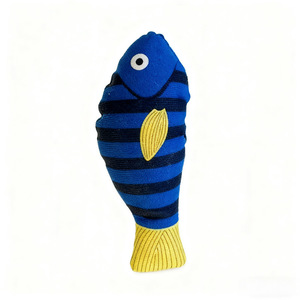 <b>Plush</b> Print Squeaky Custom New Style Catnip Nip Chew <b>Cat</b> Fish Toy Interactive <b>Cat</b> Toy - Product Image 4