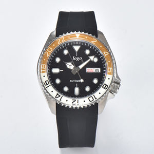 Rol Yacht <span class=keywords><strong>Masters</strong></span> Series Reloj deportivo para hombre Japón 8215 Correa de goma mecánica automática 20mm Acero inoxidable Alarma Cuero - Product Image 2