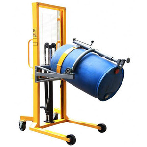 Lève-fût hydraulique manuel à pédale, capacité 200 kg, pour fûts en acier de 585 mm de diamètre, équipement de levage à poussée - Product Image 4