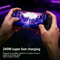 Câble de charge rapide USB C vers USB C 240W 2 en 1 avec support pliable, câble de données Type C, support de bureau, cordon de charge