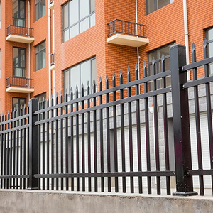 Clôture décorative en treillis soudé galvanisé, panneau métallique en fer forgé à faible entretien <span class=keywords><strong>pour</strong></span> la protection des jardins, patios, cours et espaces publics - Product Image 2