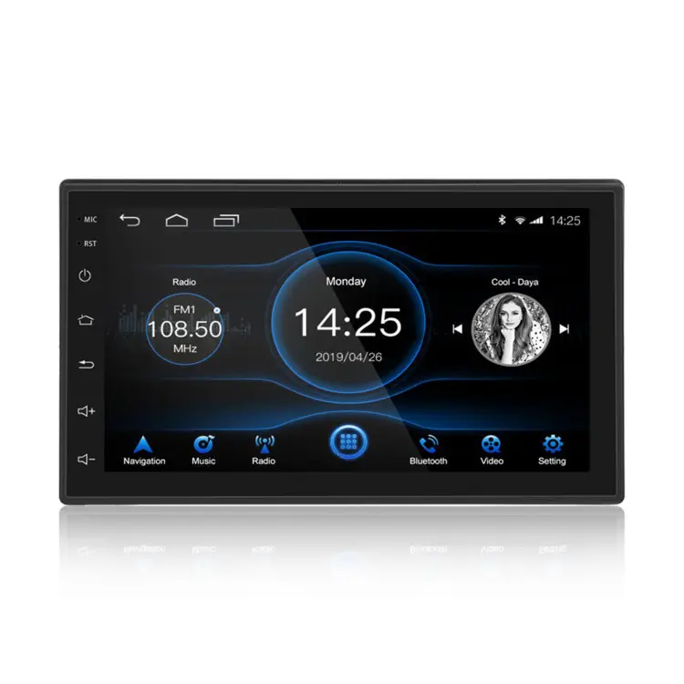 Ezonetronics 2 DIN Android 8.1 universal Car Radio stereo 7 inch GPS Navigation USB DVD player 1G+16G quad core auto Player