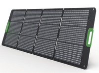 Chargeur solaire portable flexible FadSol FD-PV-200 haute efficacité 200W noir, panneau solaire pliable pour le camping et la randonnée en extérieur