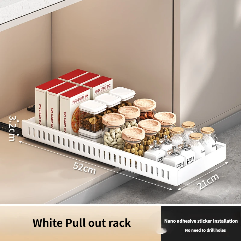 White 52CM Pull-out Rack