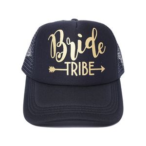 Ensemble de casquettes de baseball brodées BRIDE TRIBE, chapeaux de fête nuptiale pour la mariée et les demoiselles d'honneur, idées de cadeaux pour la fête de mariage, fournitures et cadeaux - Product Image 5