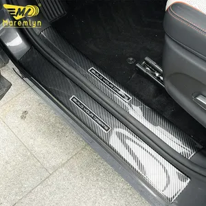 Maremlyn Aksesori Interior Mobil Potongan Strip ABS Imitasi Karbon Aksesoris Dekorasi Eksterior untuk BYD Atto 3 Yuan Plus