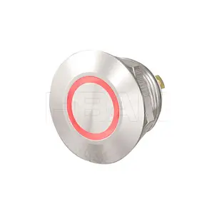 Newest mini tact type momentary switch 12mm waterproof push button switch 12V