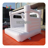 Château gonflable commercial blanc, utilisation humide et sèche