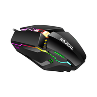 Mouse Game murah 7 warna RGB, Mouse Gaming lampu Led 7 warna dengan kabel Usb optik Universal, Mouse Gaming lampu latar Led