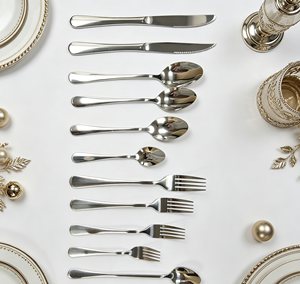 Ensemble <span class=keywords><strong>de</strong></span> <span class=keywords><strong>couverts</strong></span> en acier inoxydable FLEY, élégant, pour hôtel, <span class=keywords><strong>restaurant</strong></span>, mariage, banquet, service <span class=keywords><strong>de</strong></span> traiteur - Product Image 2