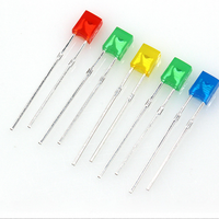 Diode LED carrée transparente 2*3*4mm sans rebord, angle de vision 120°, 3000K-5000K, IRC 80, dimmable
