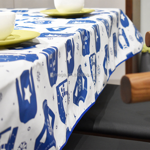 Nappe en flanelle PEVA, imperméable, <span class=keywords><strong>film</strong></span> PVC non tissé, décoration de table à l'arrière, fête d'arbre de noël, fête de vacances - Product Image 6