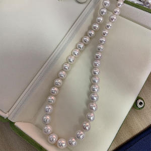 Super Fairy Ladies' S925 <b>Silver</b> <b>Necklace</b> Hand Woven <b>Pearl</b> Collarbone Chain New Style From Manufacturer's Collection - Product Image 1