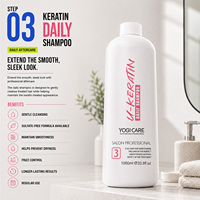 YOGI CARE Crème réparatrice et lissante pour cheveux à la kératine sans formaldéhyde, nourrissante et lissante, pour salon