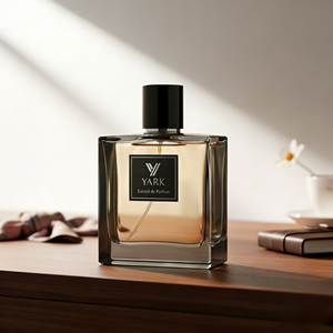 Etiqueta con Logotipo Personalizado, Tapa Cuadrada Negra, Botella de Perfume de Vidrio de 100 ml, Botella de Perfume de Lujo de 100 ml con Caja - Product Image 1