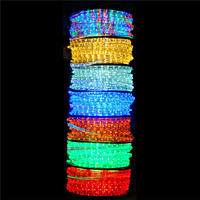 Guirlande lumineuse LED RGB décorative d'extérieur en PVC 2026, super lumineuse, professionnelle, longueur personnalisée, pour Noël