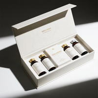 Boîtes rigides personnalisées haut de gamme pour emballages de peptides de collagène avec impression bronzée, fermeture magnétique et doublure en EVA pour coffrets cadeaux de produits pharmaceutiques