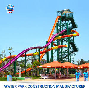 <span class=keywords><strong>Grand</strong></span> <span class=keywords><strong>toboggan</strong></span> aquatique vertical à grande vitesse en fibre de verre coloré pour parcs aquatiques et parcs d'attractions - Product Image 3
