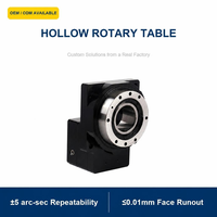 Table d'indexage rotative creuse à servomoteur de haute précision avec engrenage à vis sans fin pour machine CNC, équipement d'automatisation 4ème axe